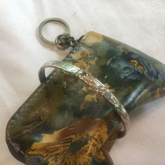 Silvertone Graphic Bangle Bracelet - Picture 7 of 7